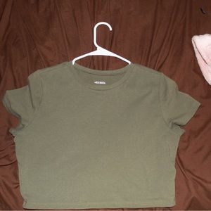 Olive Green Crop Top. Wild Fable. Size XXL